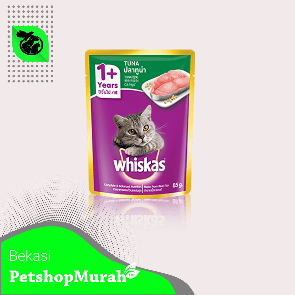 Makanan Kucing Whiskas Sachet Dewasa Pouch Adult 85Gram basah wetfood wiskas