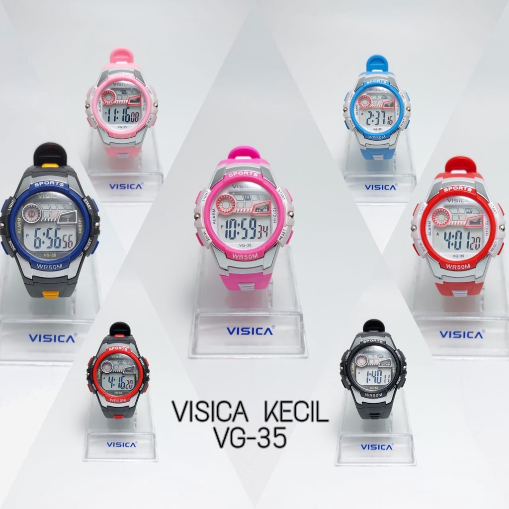 Visica Original Jam Tangan Anak TK / SD / ABG Digital tahan air tali rubber