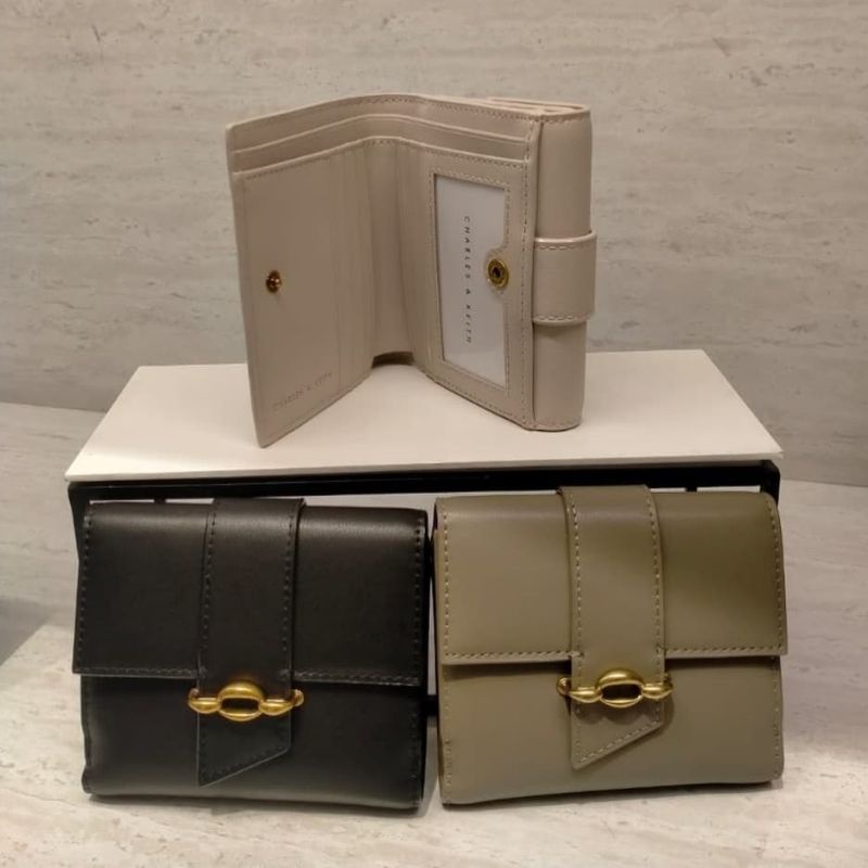 12.12 SALE | CK Poppy Belt Buckle Strap Short Wallet