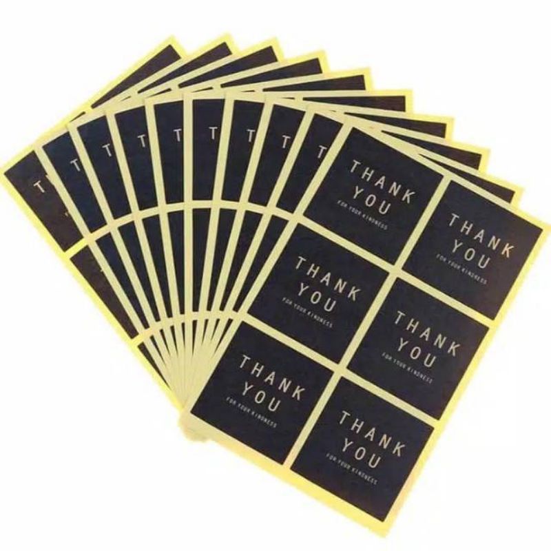 

Sticker kotak hitam isi 6 pcs perlembar