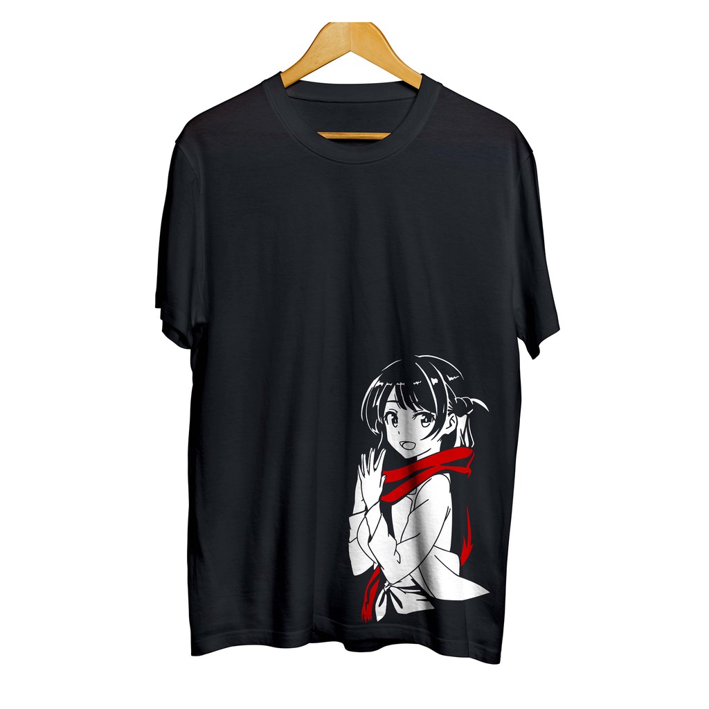 Kaos distro anime MIZUHARA CHIZURU NEW WAIFU - KANOJO OKARISHIMASU material cotton combed 30s