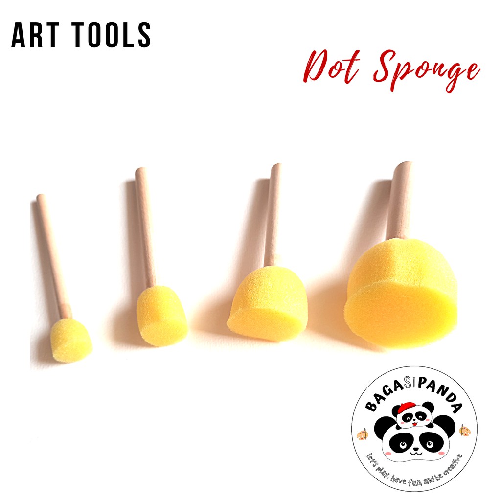 

Dot Sponge Painting / Spons Lukis bentuk Lingkaran