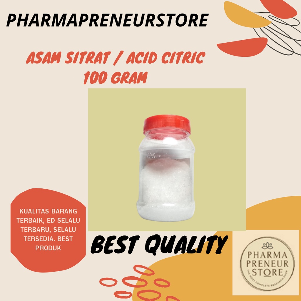 Asam Citrus Asam Sitrat Botol Best Quality 100 Gram