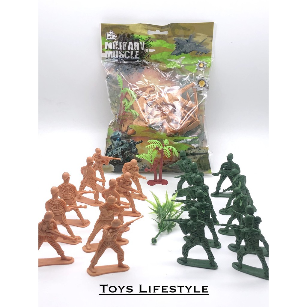 Mainan Military Playset / Soldier Army Plastik (MURAH)