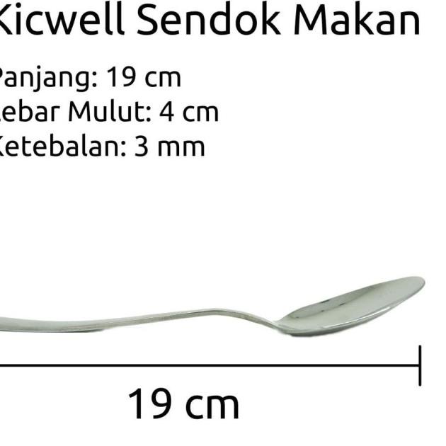➻ Kicwell Sendok Garpu Makan Hotel (6 pcs) - Sendok Hotel ❁