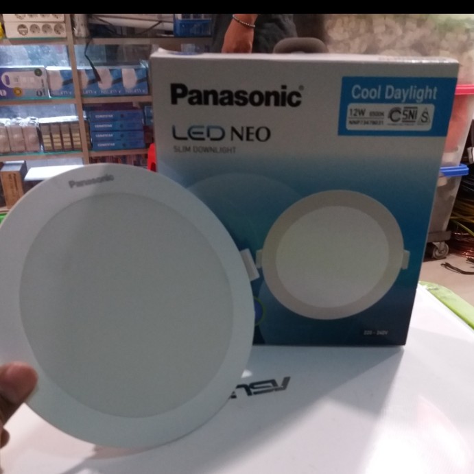 Panasonic Neo Slim Downlight Led Inbow 12Watt Bulat Putih / Kuning / Natural