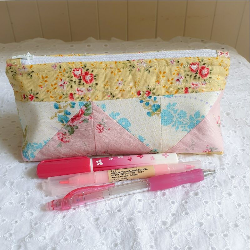 

Pencil Case Pouch Patchwork kotak pensil