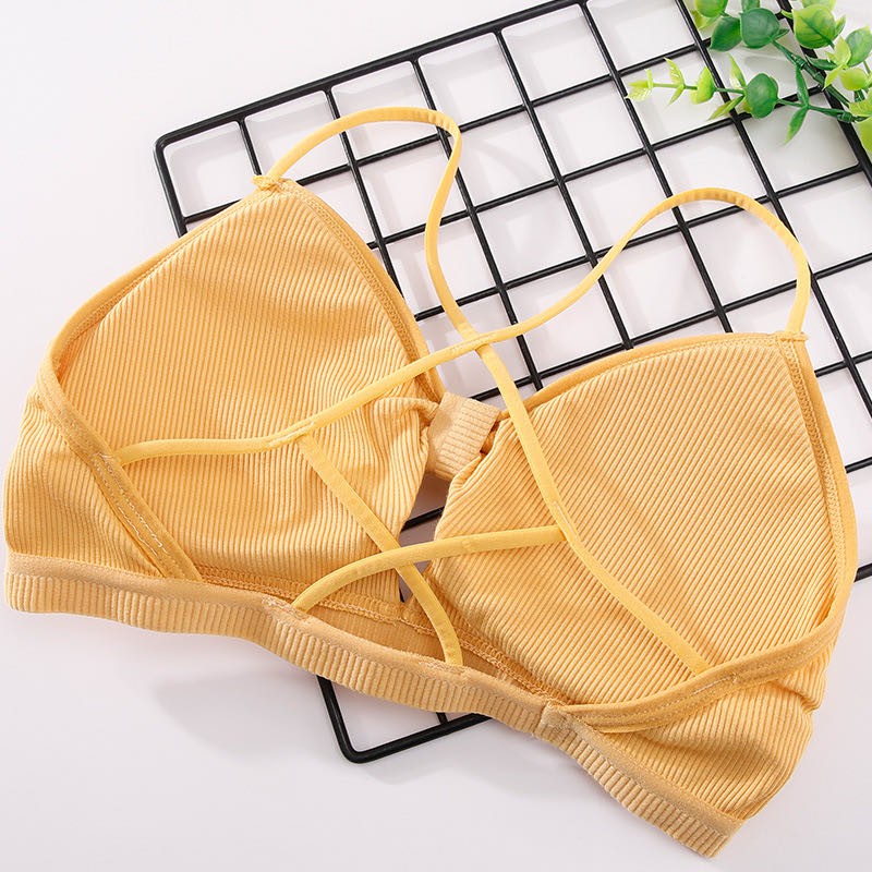 VS - Bra Wanita Tanpa Kawat Bahan Halus BH Pakaian Dalam Bra Push Up Elastis Sexy dengan Busa B35