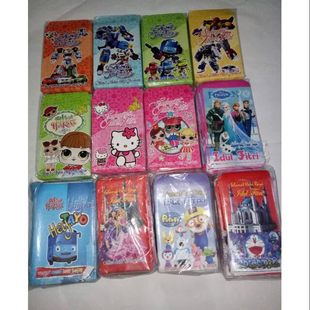 

Amplop Lebaran karakter anak - anak ( 10 pcs )