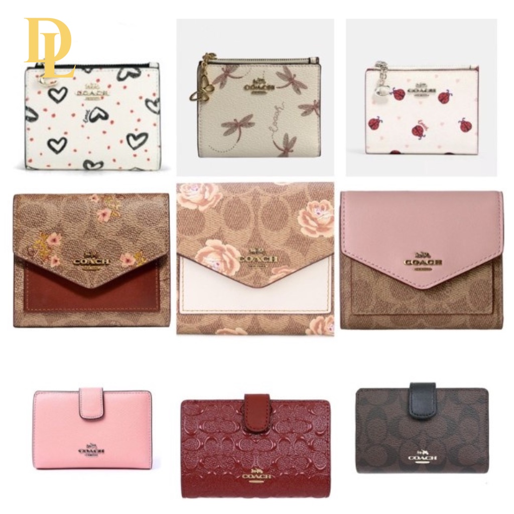[READY STOCK] COACH WOMAN WALLET WITH MOTIF ORIGINAL - 20 MOTIF