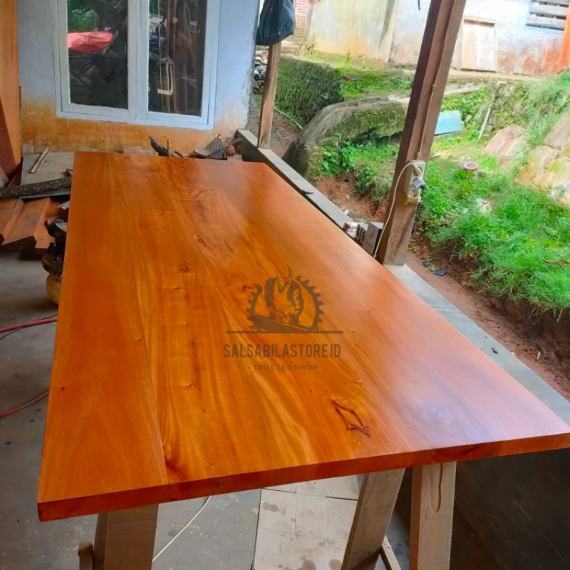 Top Table kayu mahoni/meja kantor kayu mahoni