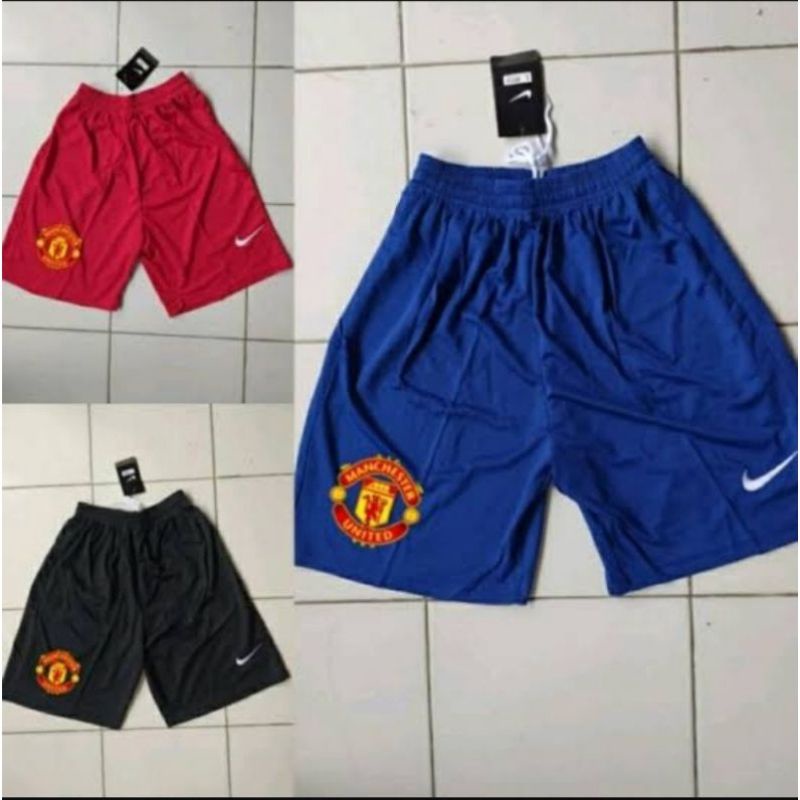 CELANA BOLA MU MANCHESTER UNITED MERAH HITAM & BIRU 2021 2022 GRADE ORI