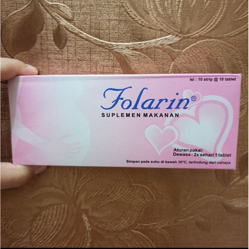 TERLARIS FOLARIN 400 MCG ASAM FOLAT HARGA ECERAN PER STRIP isi 10 sejenis folavit