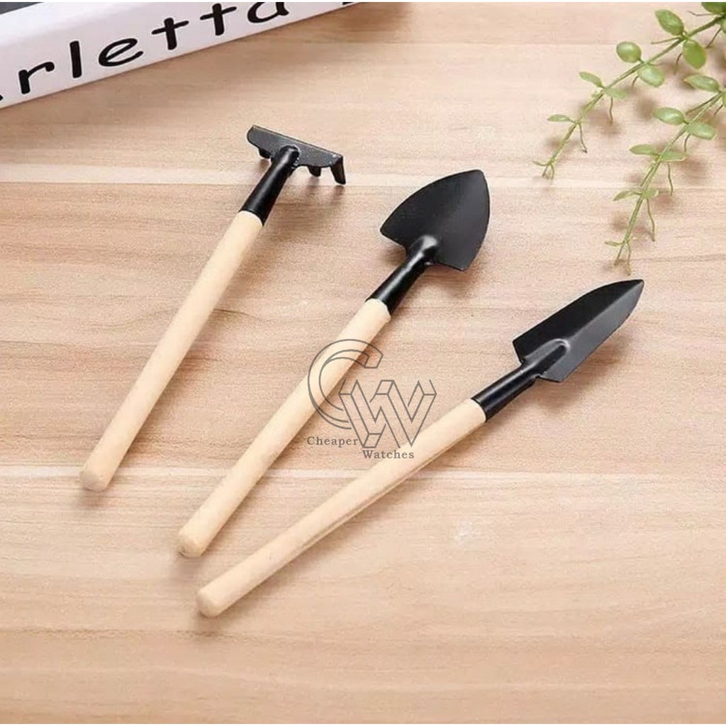 Cheaper-Sekop Garpu Cangkul Mini Set 3in1 Garden Tool Set Alat Scoop  Alat Berkebun Taman Tanaman