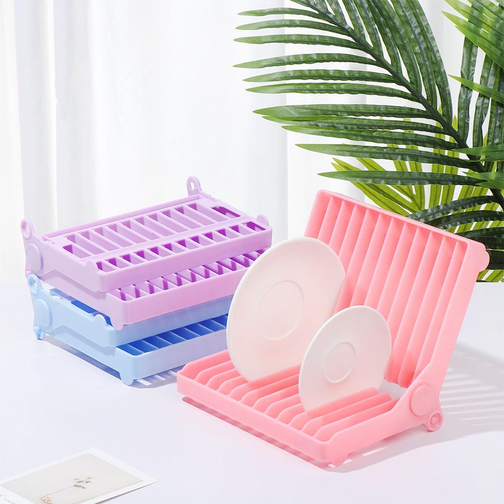 Solighter Rak Piring Lipat Mangkuk Piring Tempat Penyimpanan Tablewa Storage Organizer Tray