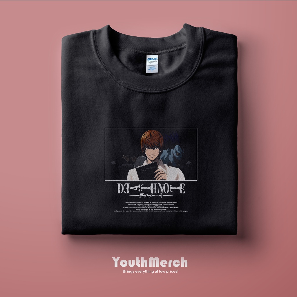 Kaos Anime Death Note - Anime Merch | Unisex | Baju Anime Death Note | Death Note Tees
