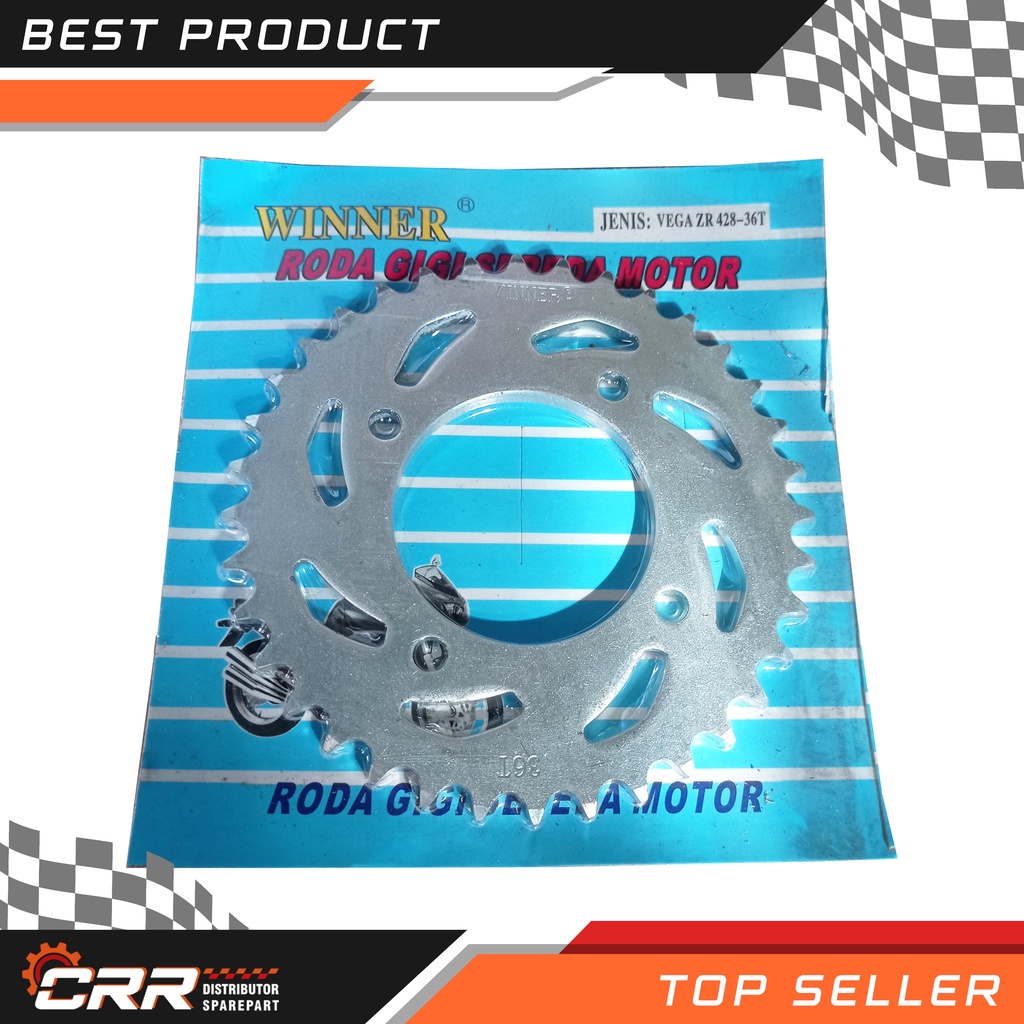 GIR GEAR BELAKANG VEGA ZR JUPITER ZZ 420-37 420-40 428-36 428-37 428-38 428-40 WINNER