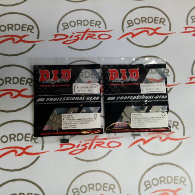 Gear DID 415 front RXZ, RX King, MX135, Jupiter