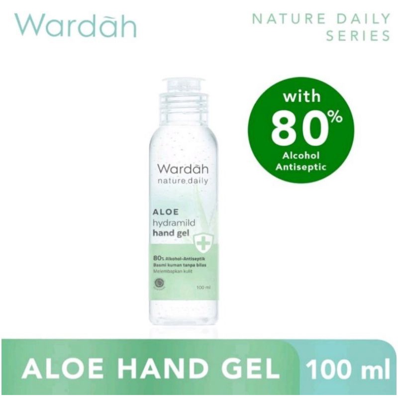 Wardah Aloe Hydramild Hand Gel 80% Alkohol Antiseptik 100ml