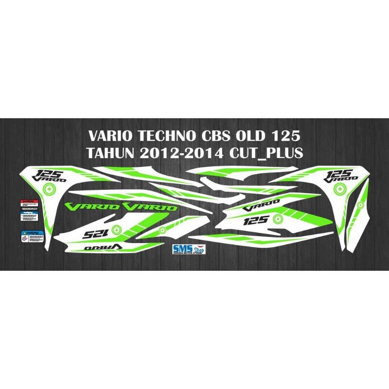 STIKER STRIPING VARIASI DECAL VARIO TECHNO CBS OLD 125 CUTT_PLUS