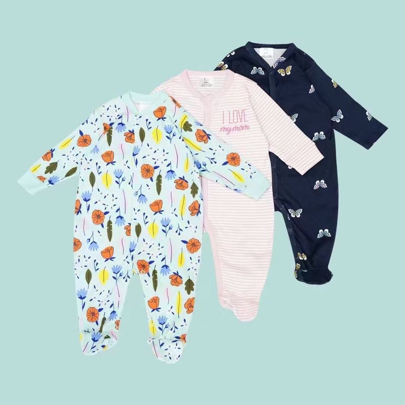 BABY K2 - Sleepsuit Baby Isi 3 Pcs Motif Butterfly