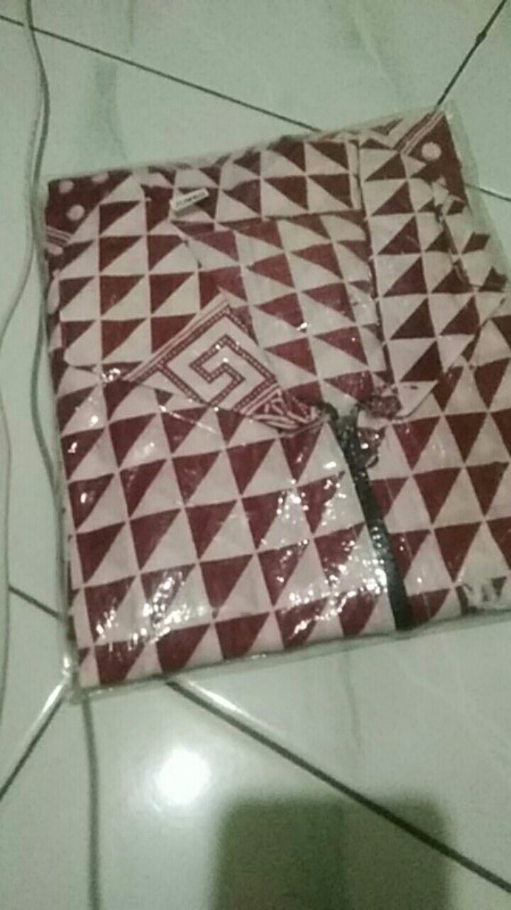 Tunik Batik Wanita Ziper Depan