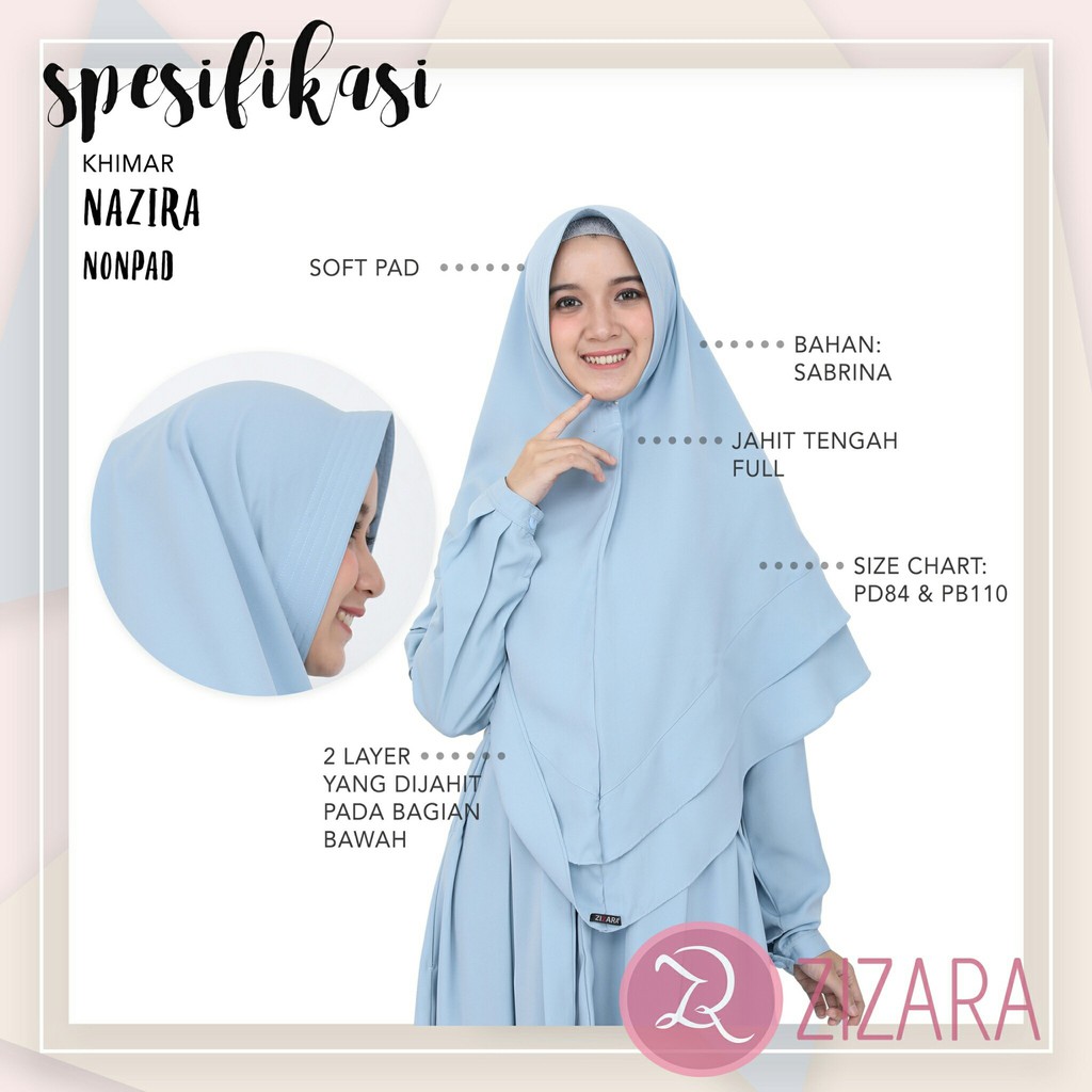 KHIMAR ZIZARA NAZIRA SOFT PAD