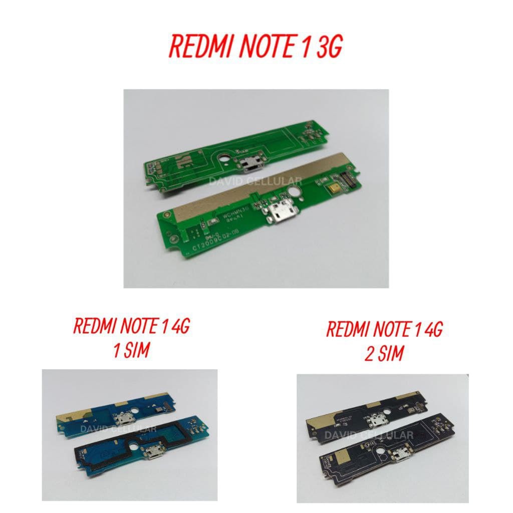 PCB XIAOMI REDMI NOTE 1 - PAPAN KONEKTOR CAS