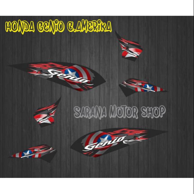 

Stiker Genio Captain Amerika