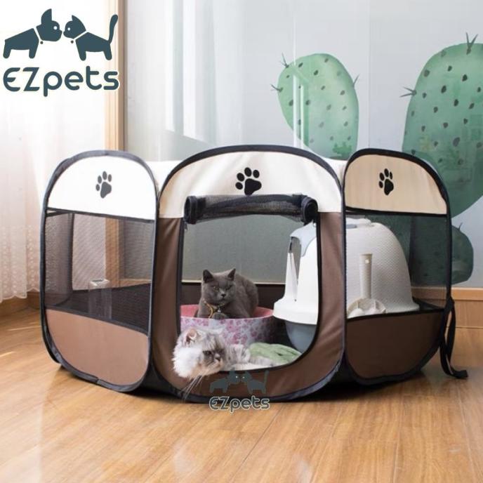 

(BISA COD) Kandang Anjing Kucing Tenda Portable Outdoor Indoor Travel OBRAL Kode 1292