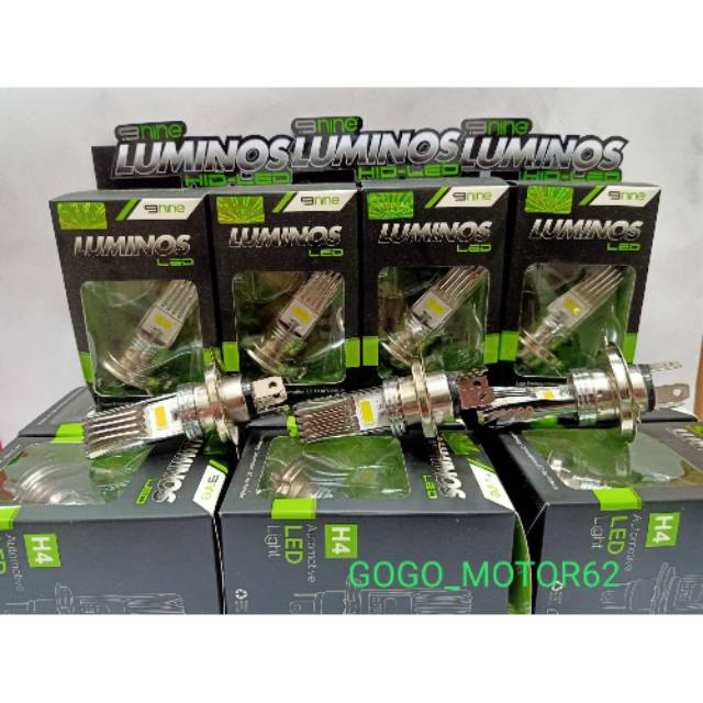 Headlamp Bohlam Depan LED Luminos H4 Crome Vixion Lama/New,Byson Lama/New,Scoopy Fi,Ninja R/RR