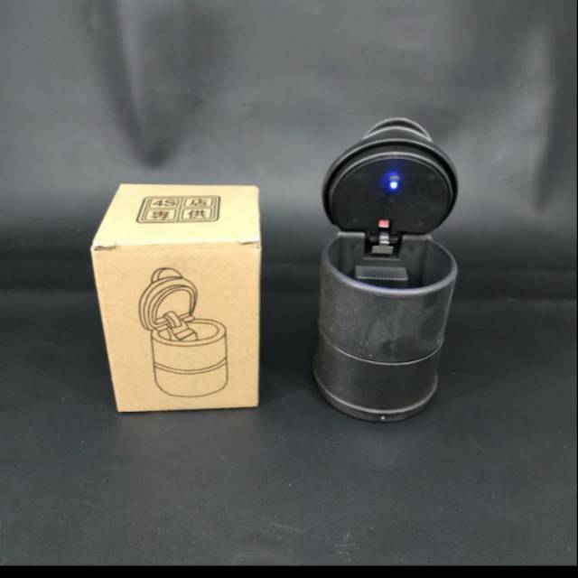Asbak mobil cup holder with led / tempat rokok portable