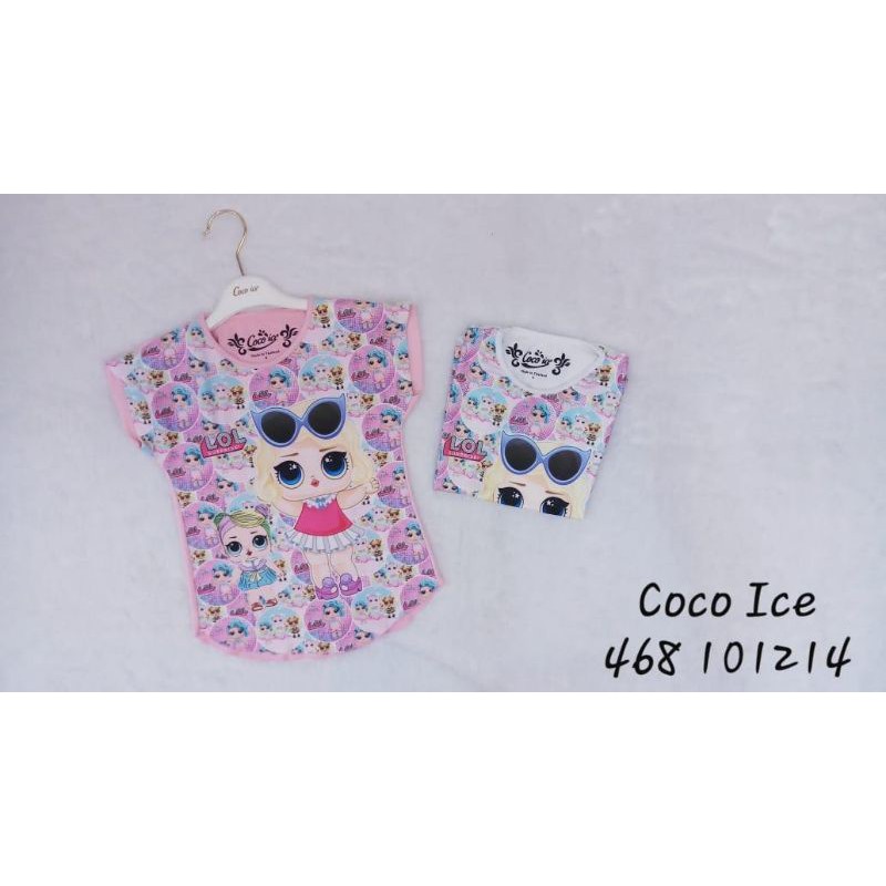  Kaos  Anak  Perempuan  LOL merk COCO ICE Shopee  Indonesia