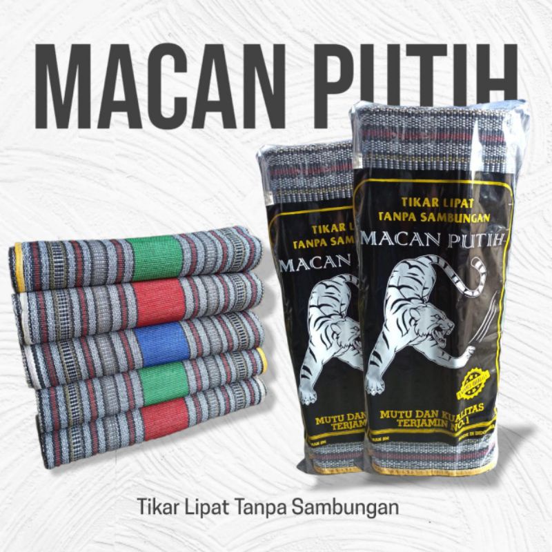 Promo tikar tenun lipat tanpa sambungan/ tikar lipat cap macan putih / Tikar hajatan / tikar lipat / tikar piknik