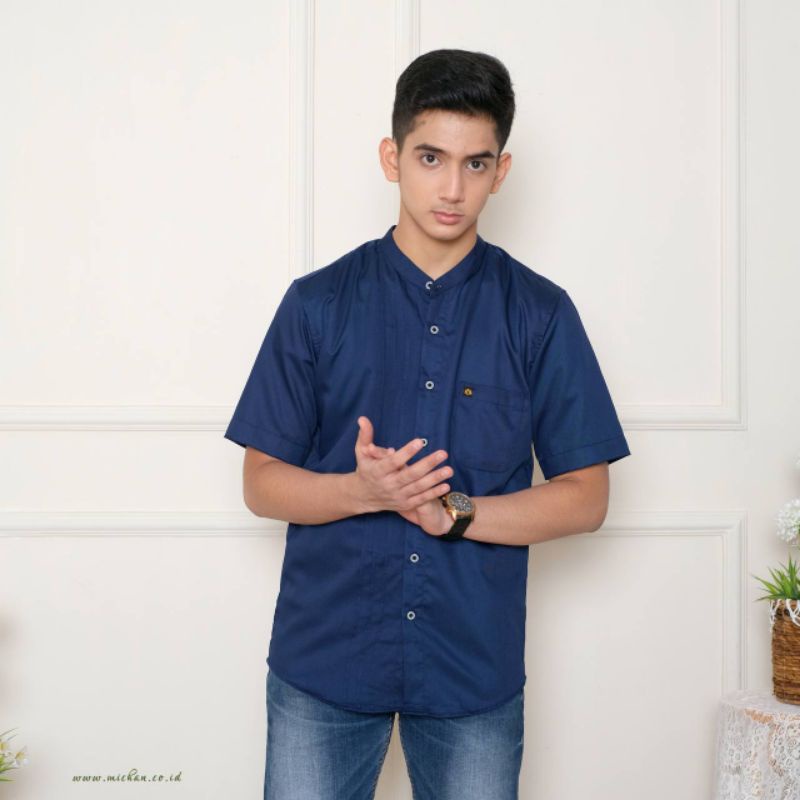 Kemko alif by Michan lengan pendek/koko pendek/koko toyobo/koko katun/kemko toyobo/koko pria premium