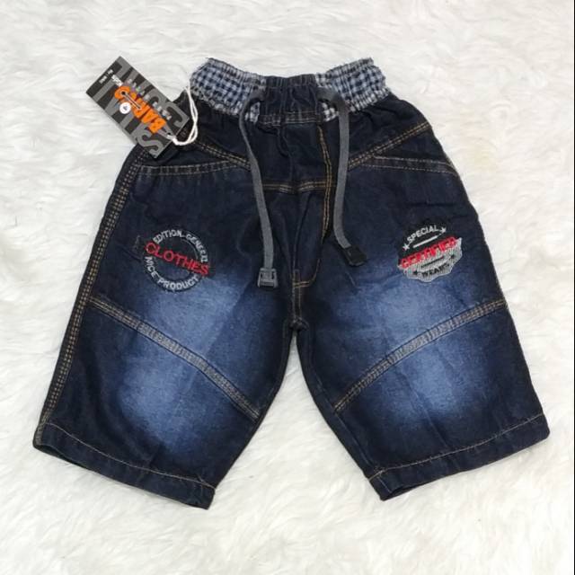  Celana  Pendek Jeans  Anak  umur 1 2 3 4 5 Tahun Warna Hitam 