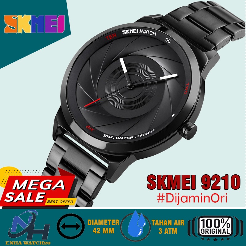SKMEI 9210 Jam Tangan Pria Analog Stainless Steel