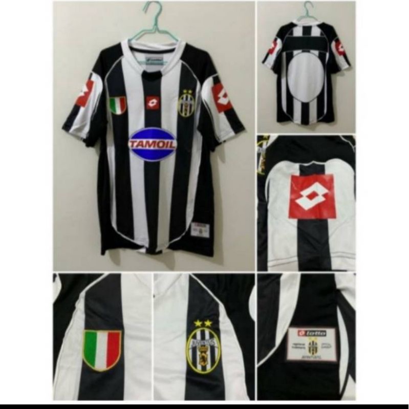 RETRO JERSEY JUVENTUS HOME TAMOIL SEASON 2002/03 NEW -GRADE ORI