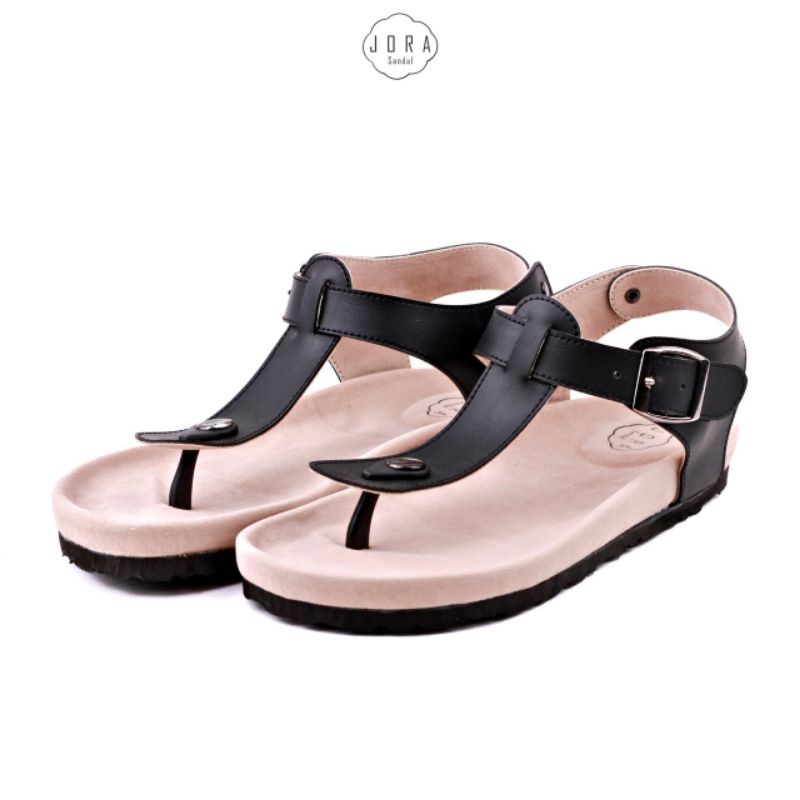 [Sandal Wanita] Sandal/Sandal Tali Wanita JORA "Syua Hitam"