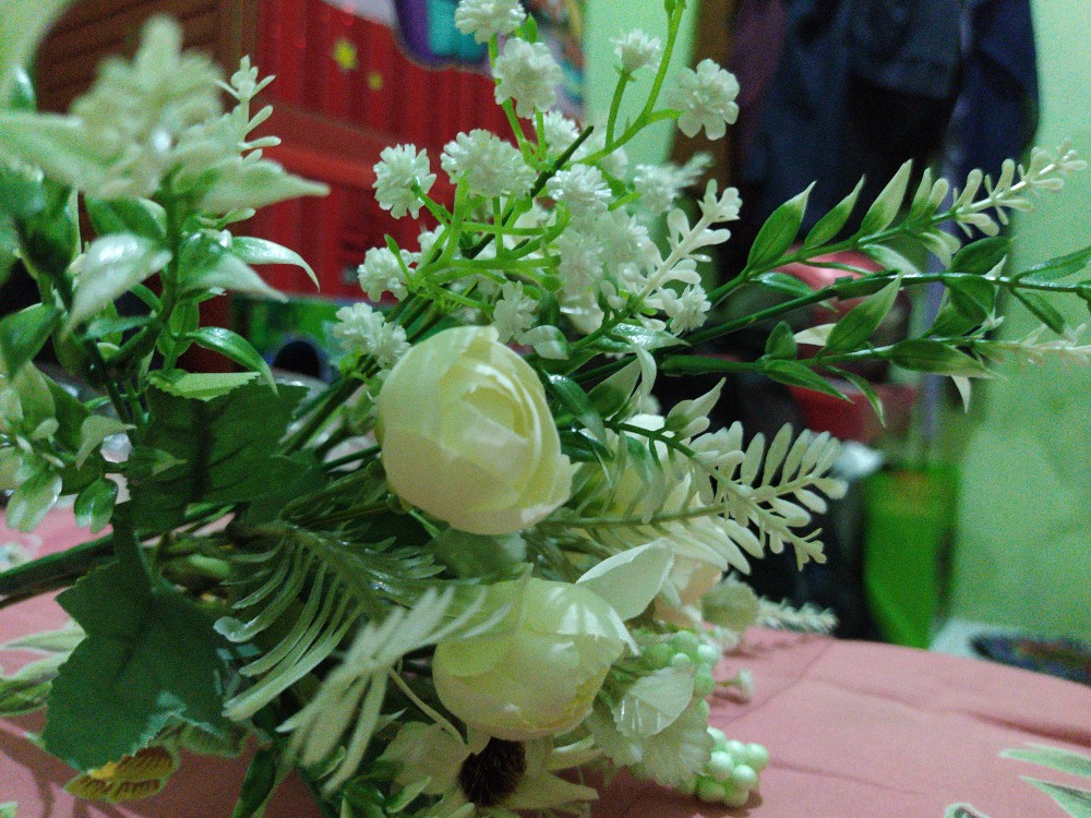 Bunga Artificial Rose Setangkai Buket Dekorasi Ruangan - Af28