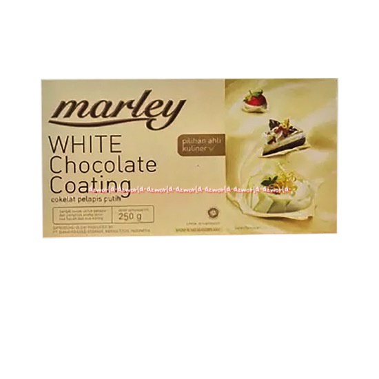 Marley Dark Chocolate Coating 250gr White Chocolate Milk Chocolate Coklat Untuk Kue Cookies Coklat Putih Batang