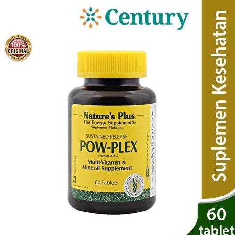 NATURE'S PLUS POW PLEX 60 KAPSUL/MULTIVITAMIN/VITAMIN C A D E/DAYA MHJH545641