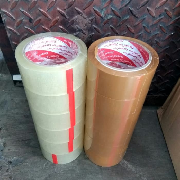 

lakban 2 inch (48mm) Hamachi bening/coklat atk