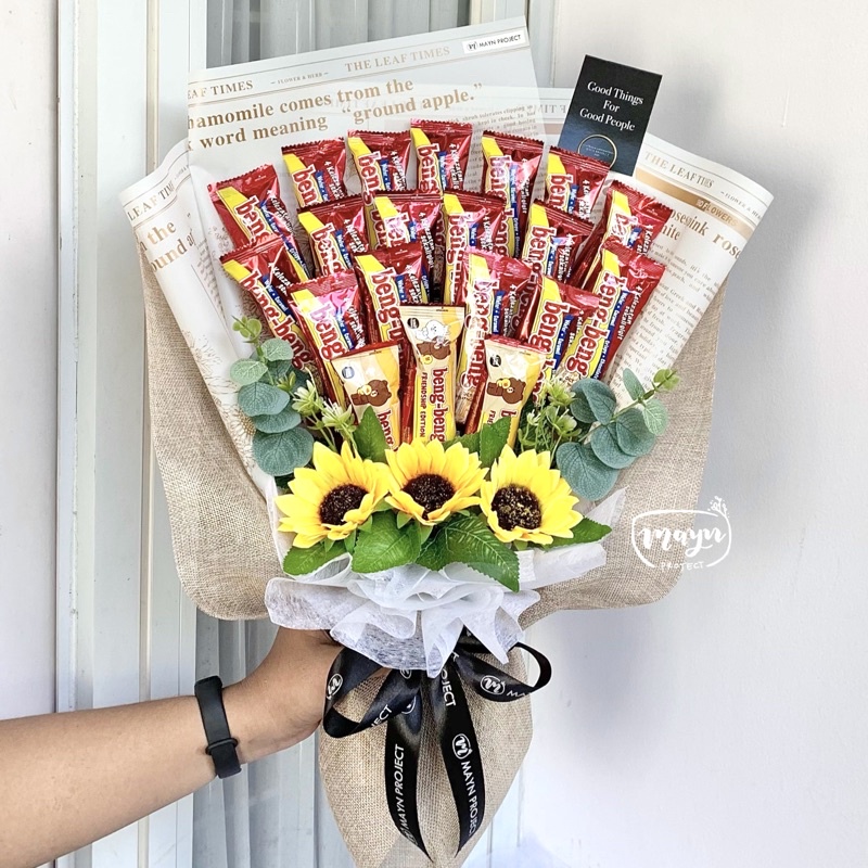 

BUKET COKLAT MEDIUM + SUNFLOWER Mayn Project