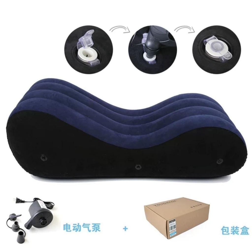 Air Sofa Angin Dengan Pompa Sofa Angin Untuk Pasangan Air Sofa Portable Inflatable For Kamasutra Hadiah Kado Pernikahan