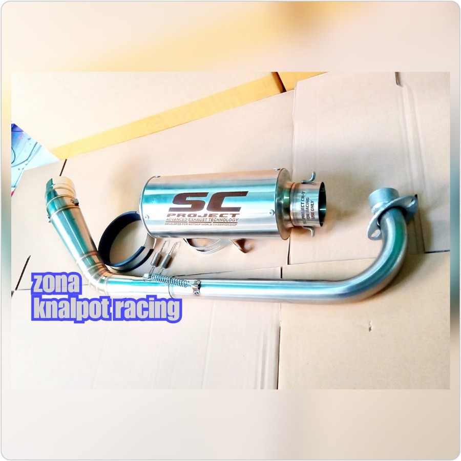 Knalpot sc project jupiter z vega shogun smash knalpot motor racing