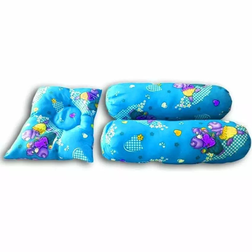 Bantal Guling Bayi set 3 in 1 Warna (Top/Happy)