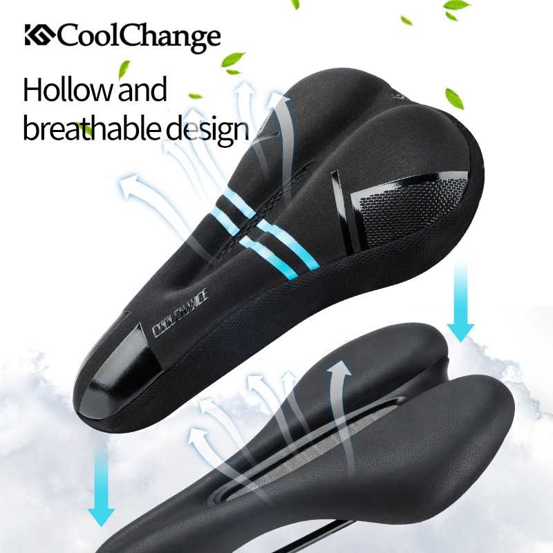 CoolChange Cover Jok Sepeda Memory Sponge Cushion - 1037-Hitam