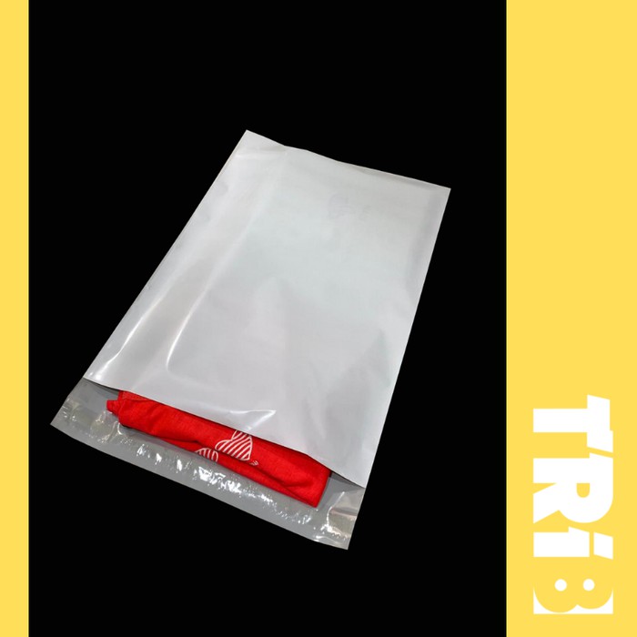 

Promo Premium - 17*30+5cm - White Polymailer Amplop Plastik 60mc 100pcs Elegan