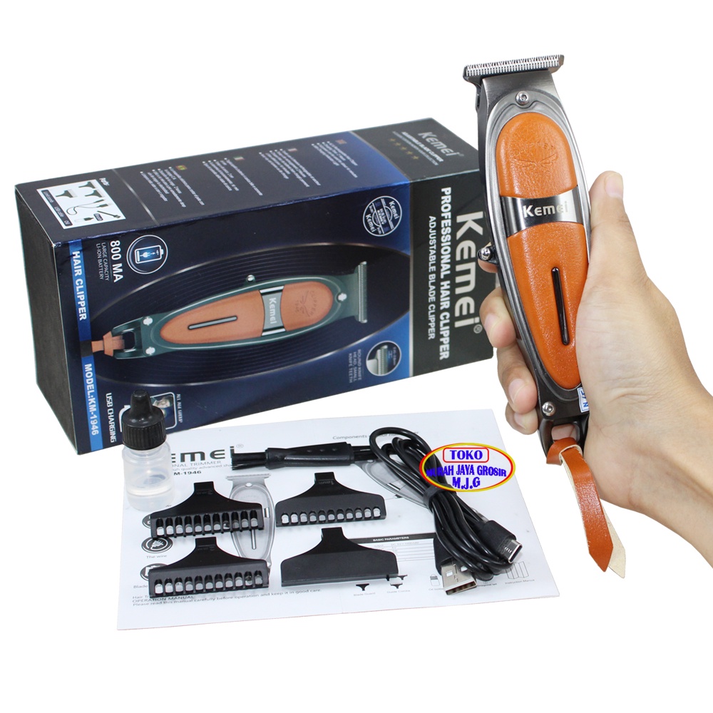 Alat Cukur Rambut Kemei KM-1946 Grooming Mesin Potong Rambut Hair Clipper Charger